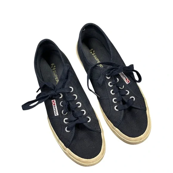 Superga Blue Tennis Shoes 7 Casual Comfy Hi Quality - Picture 1 of 6